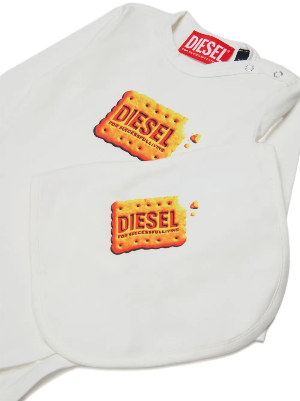 Diesel Kids Babybpakje met print Wit