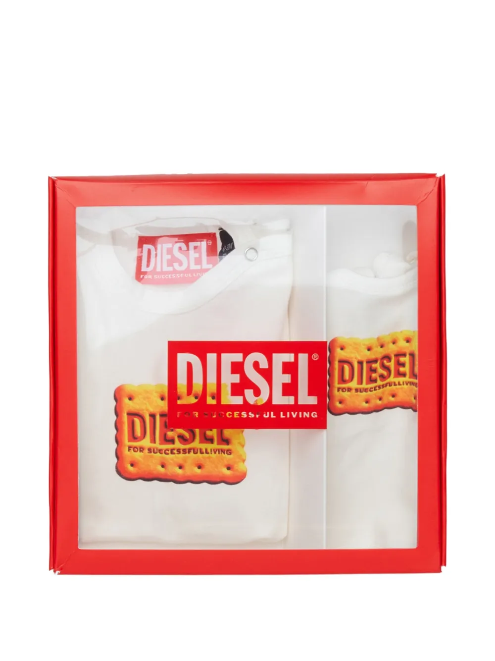 Diesel Kids Babybpakje met print Wit