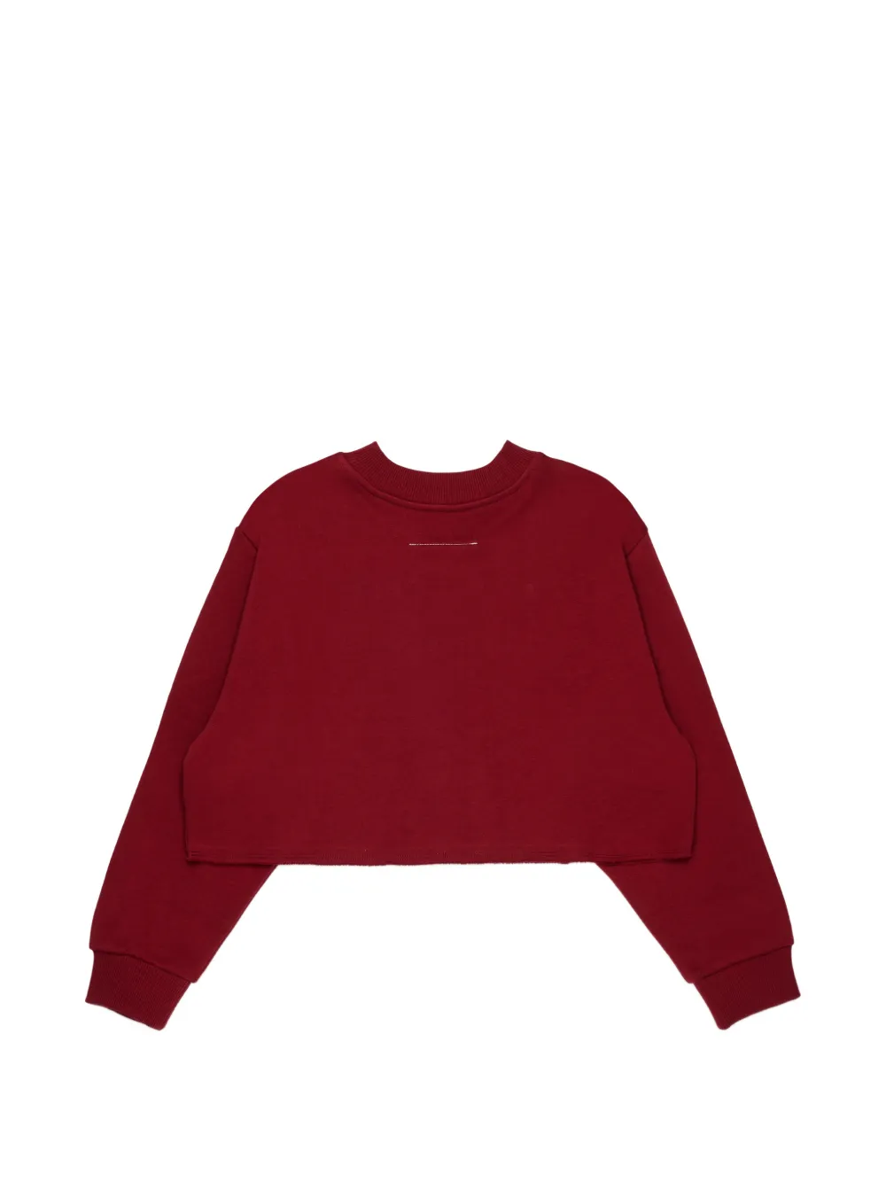 MM6 Maison Margiela Kids Cropped trui verfraaid met stras Rood