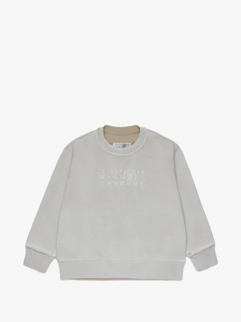 MM6 Maison Margiela Kids suéter con logo estampado