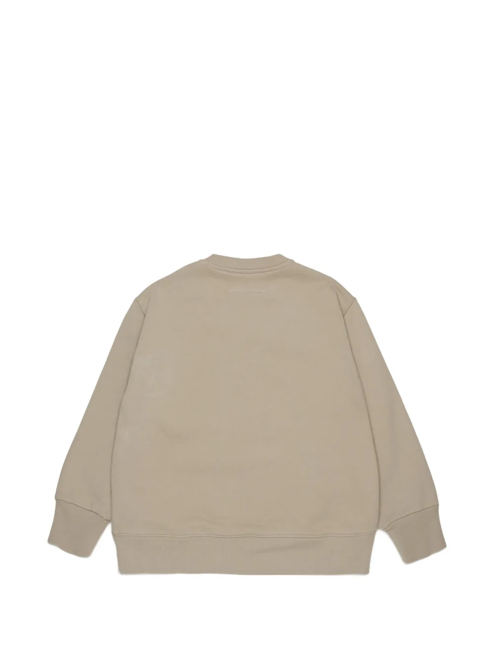 MM6 Maison Margiela Kids logoprinten trui met badstof-effect Beige