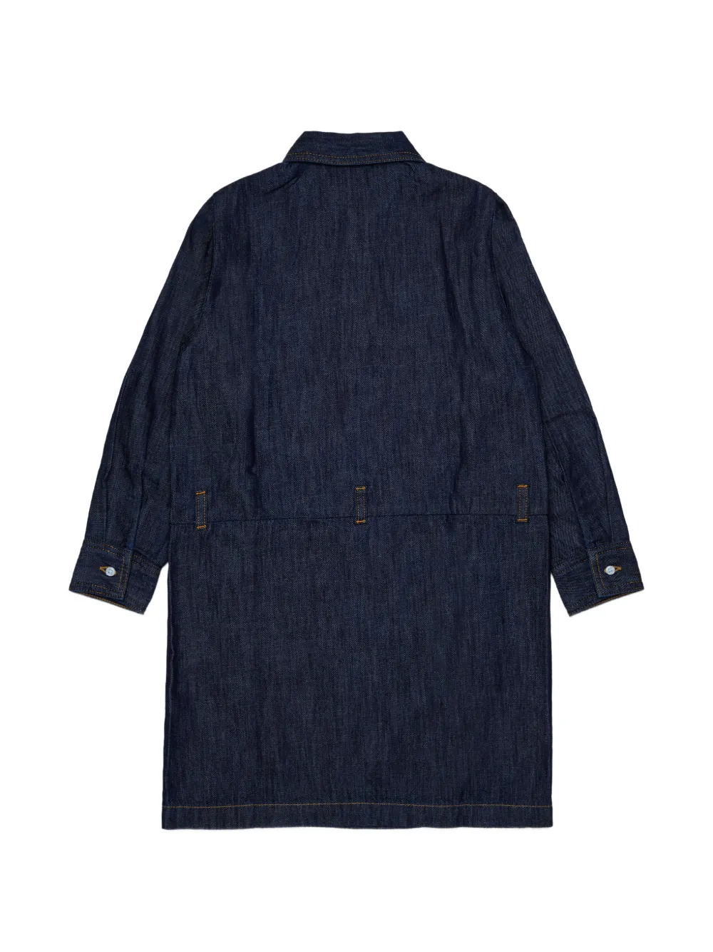 Marni Kids Jurk met geborduurd logo en opgestikte zak Blauw