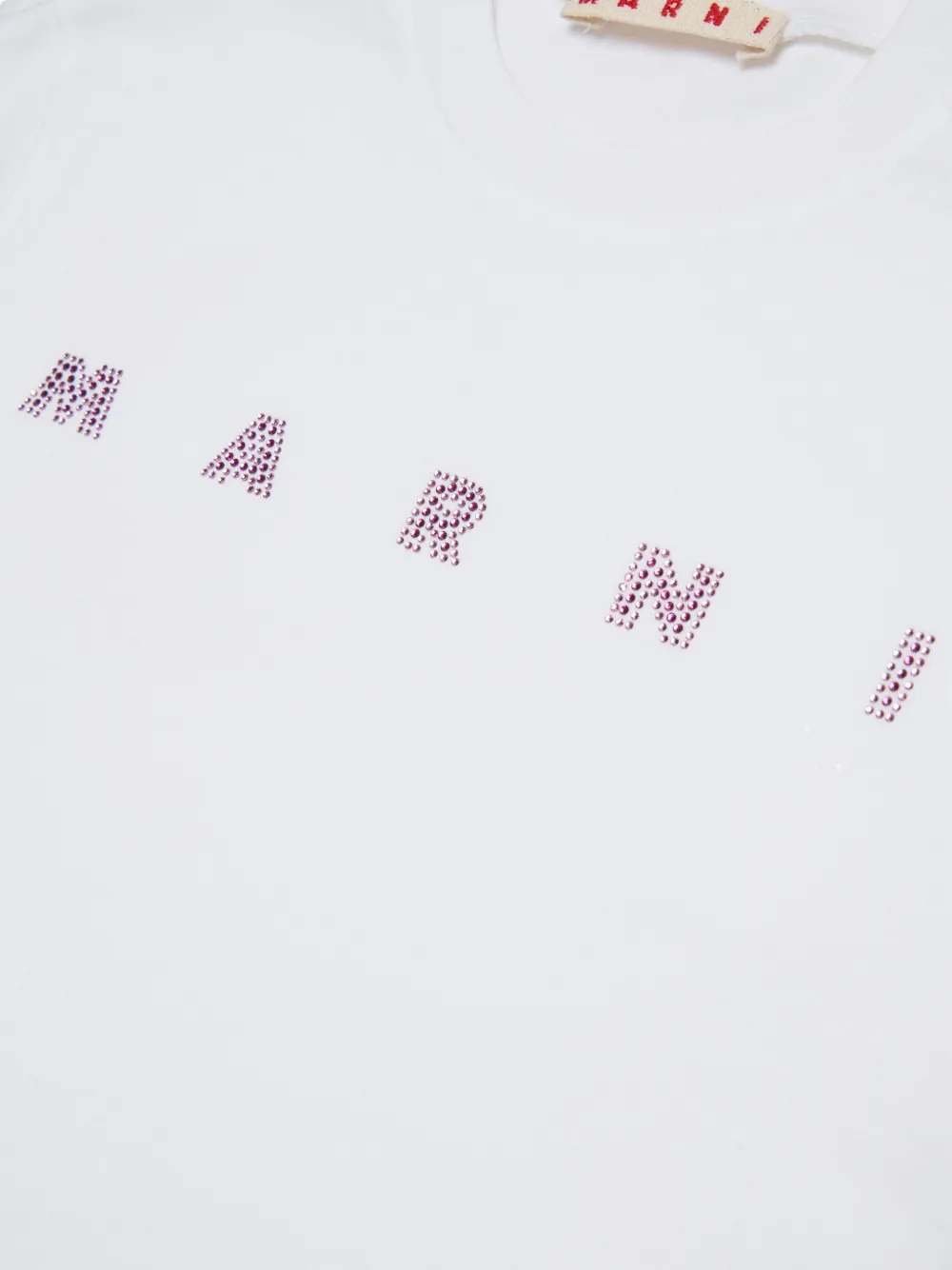 Marni Kids Cropped T-shirt Wit