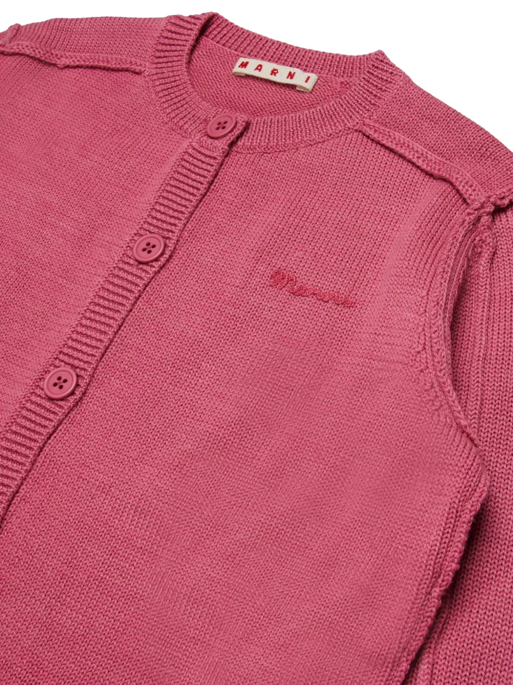Marni Kids Vest met geborduurd logo Roze