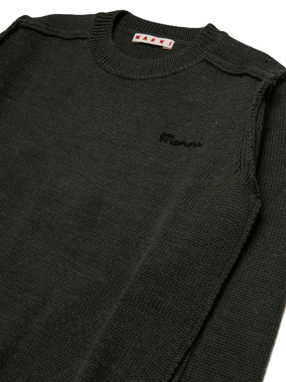 Marni Kids Trui met geborduurd logo Groen