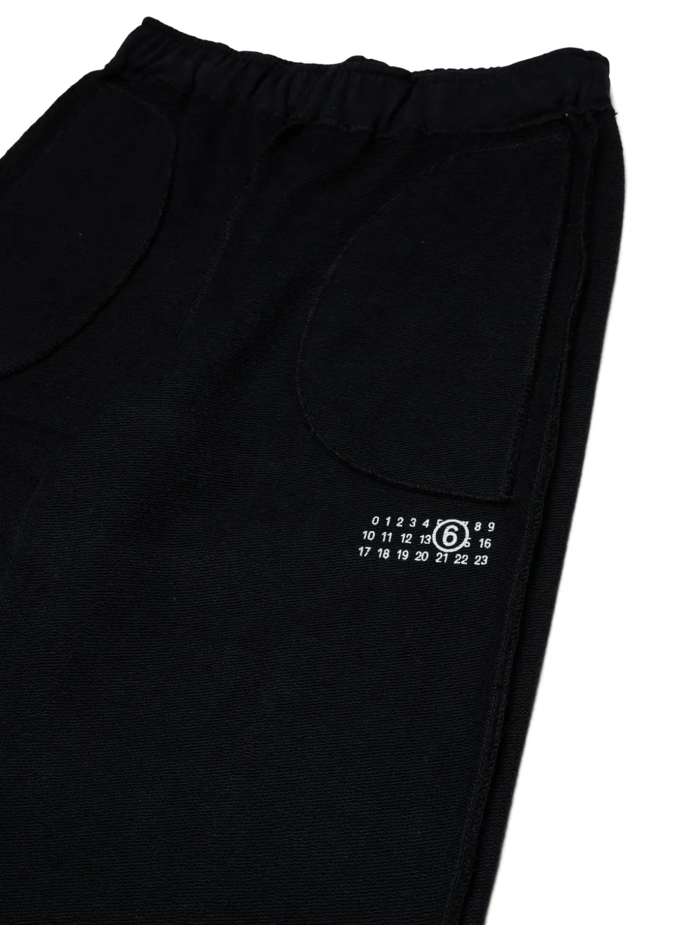 MM6 Maison Margiela Kids Broek met wijde pijpen Zwart