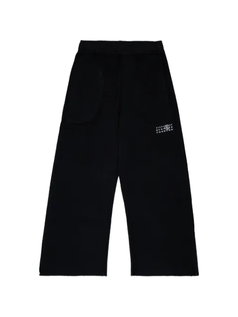 MM6 Maison Margiela Kids logo-print wide-leg trousers