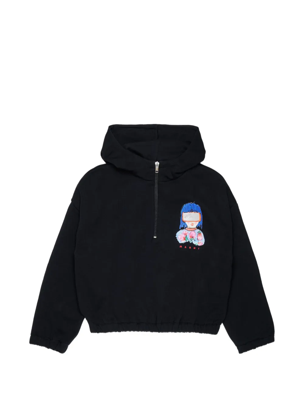 Marni Kids Felpa con stampa grafica - Nero