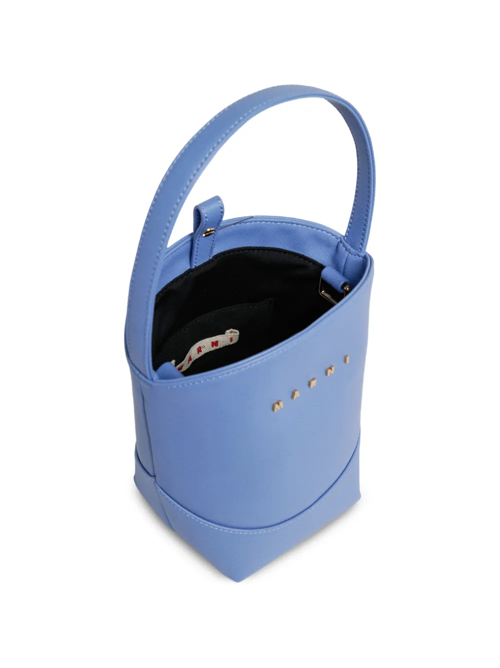 Marni Kids Bucket-tas met logoplakkaat Blauw