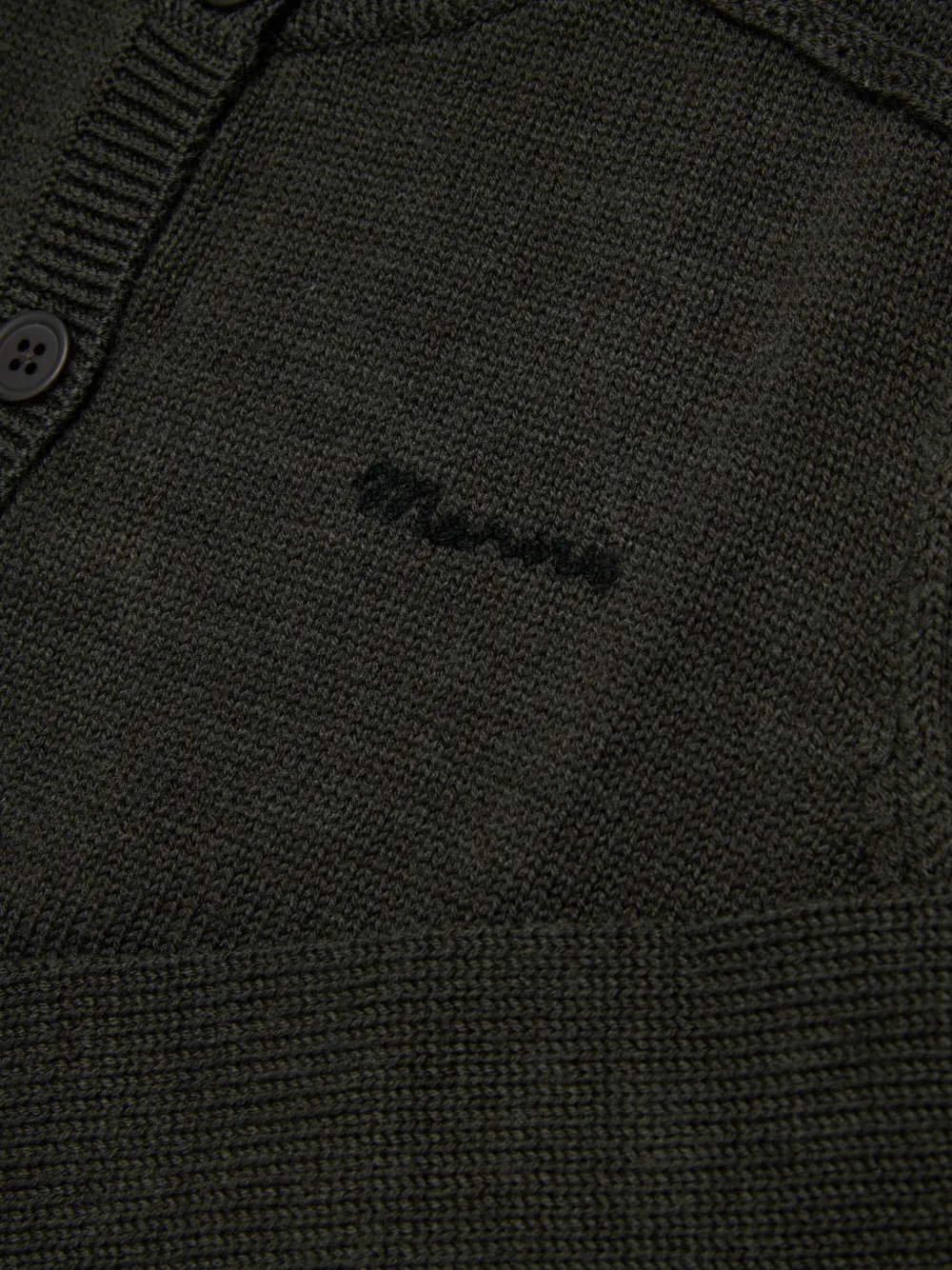 Marni Kids Vest met geborduurd logo Groen