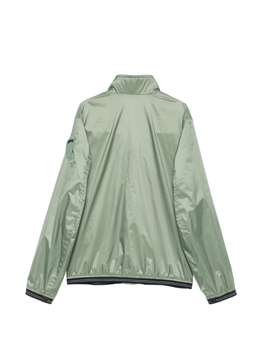 Blauer Kerwin jack met logopatch en rits Groen