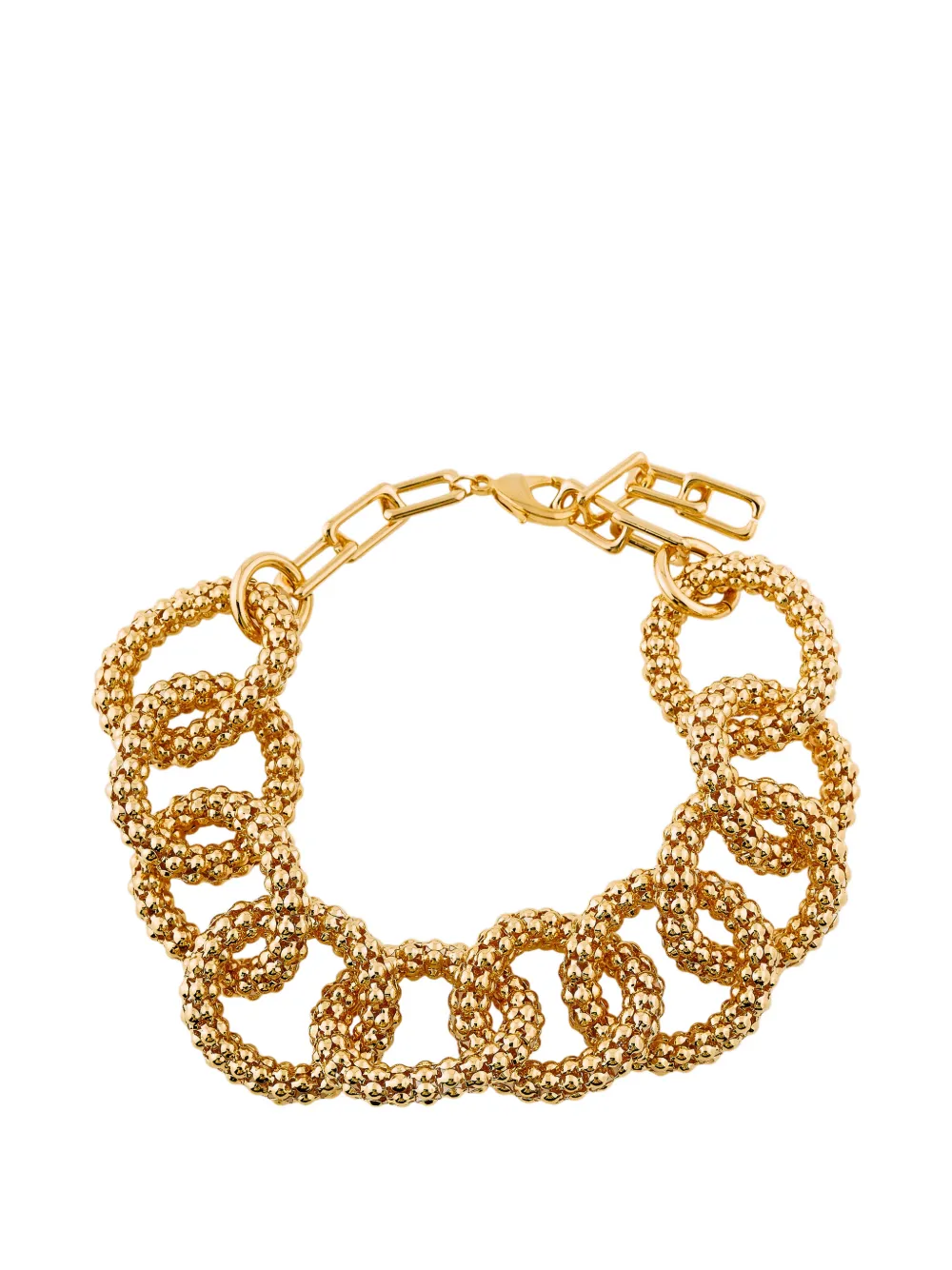 aquagirl textured-link collar necklace - Oro