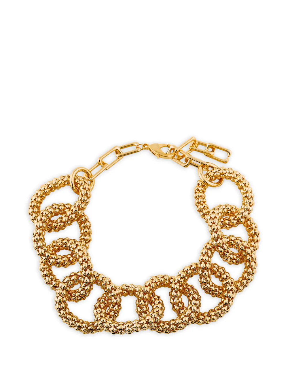 aquagirl textured-link collar necklace - Gold