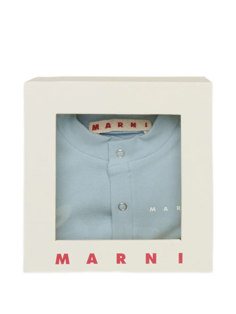 Marni Kids Drie rompers met logoprint Blauw