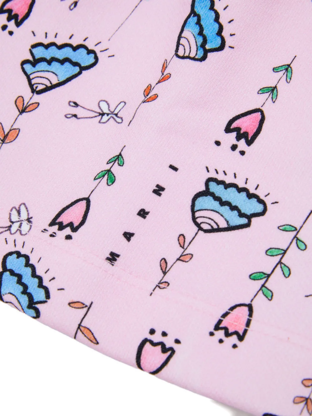 Marni Kids Rok met bloemenprint Roze