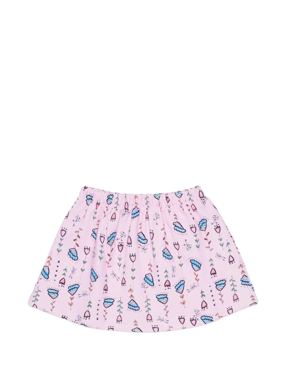 Marni Kids floral-print skirt - Rosa