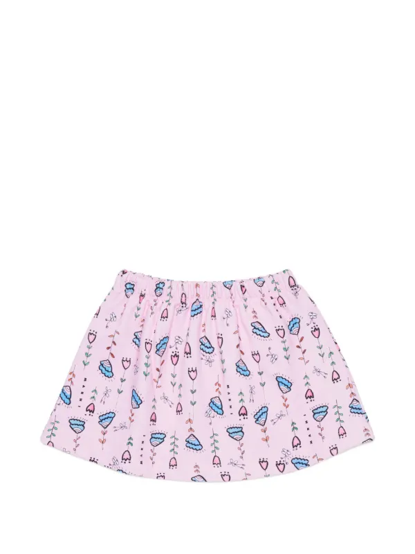 Marni Kids フローラル スカート | ピンク | FARFETCH JP