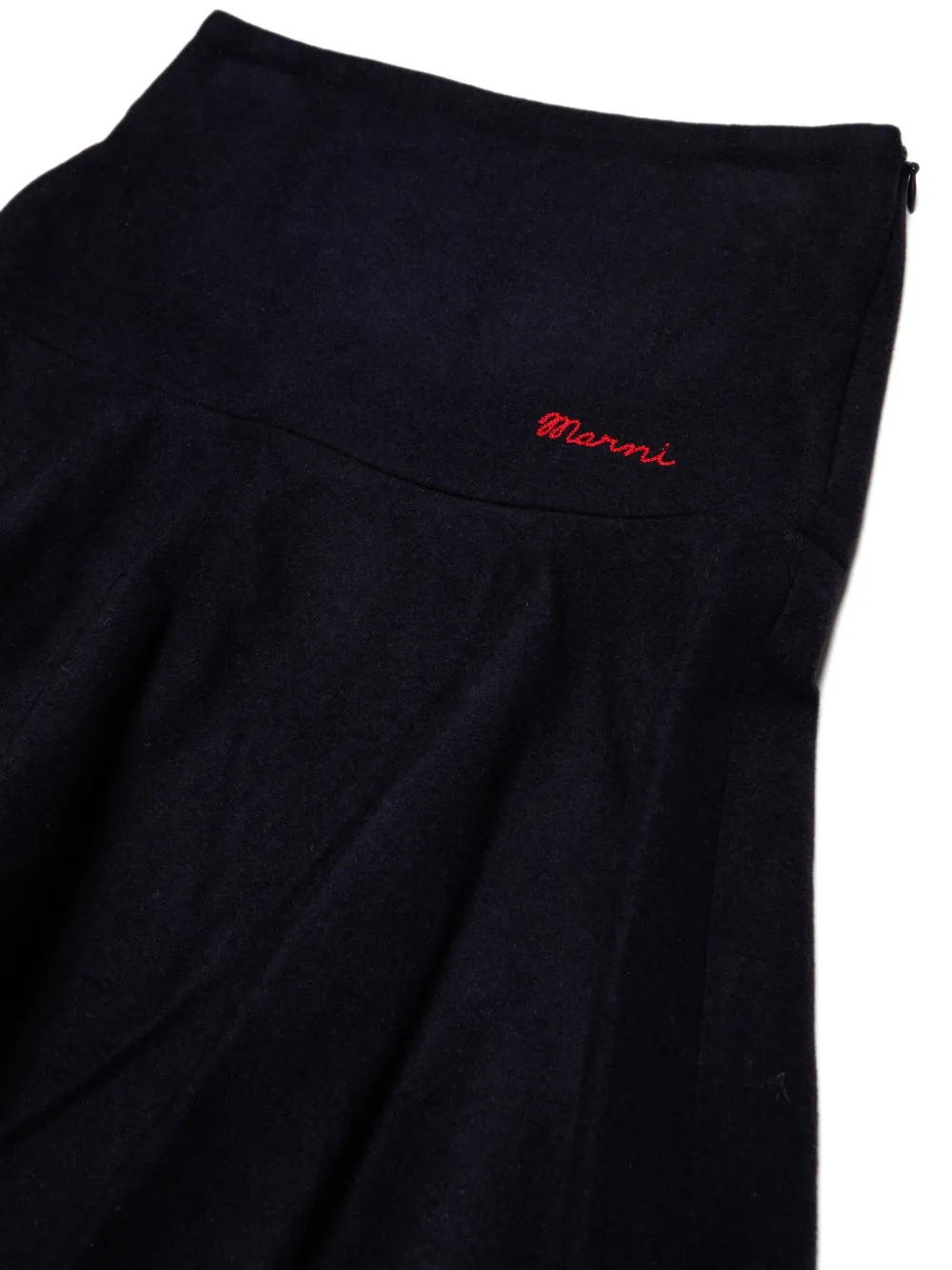 Marni Kids Plooirok met geborduurd logo Blauw
