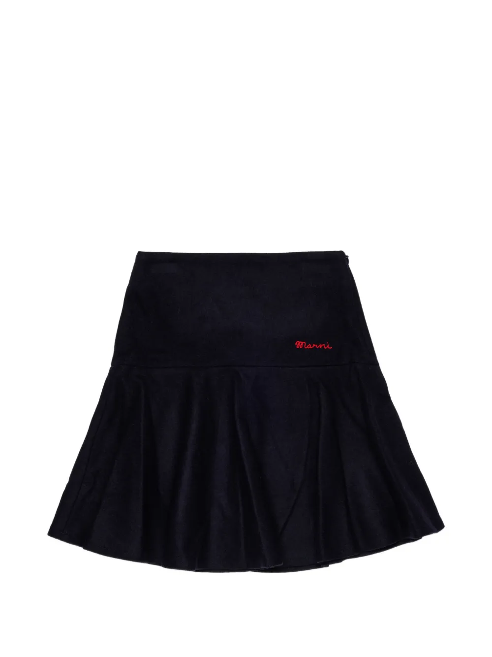 Marni Kids Gonna plissettata con ricamo - Blu