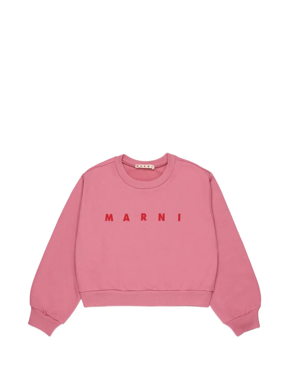 Marni Kids logo-print sweatshirt - Rosa