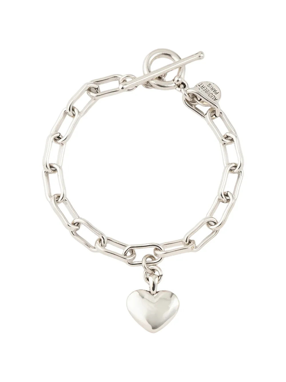 Philippe Audibert Vito heart-pendant bracelet - Argento