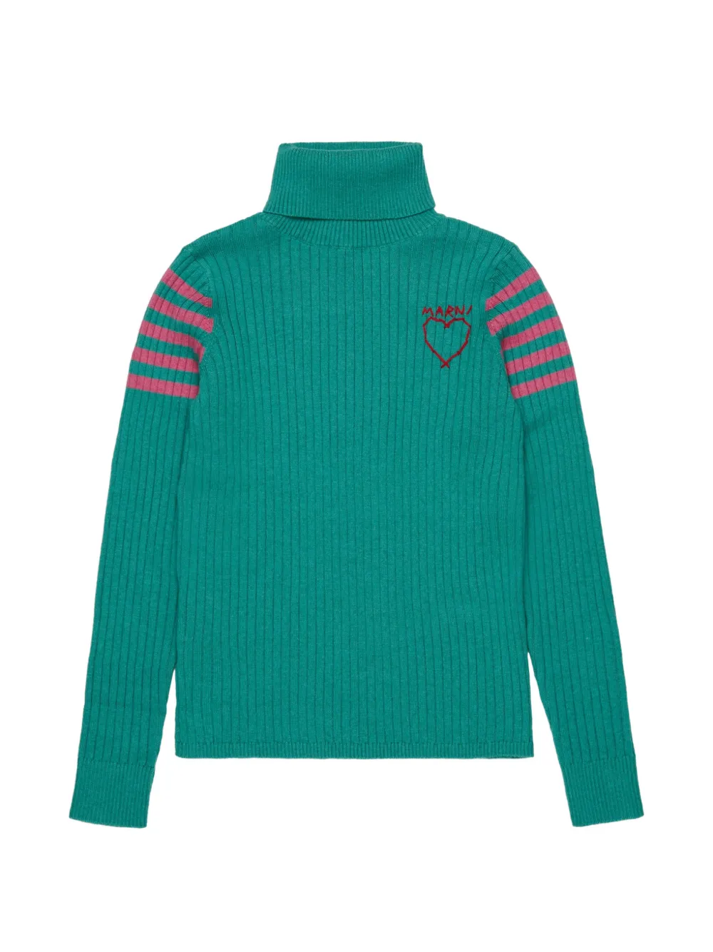 Marni Kids Maglione a coste - Verde