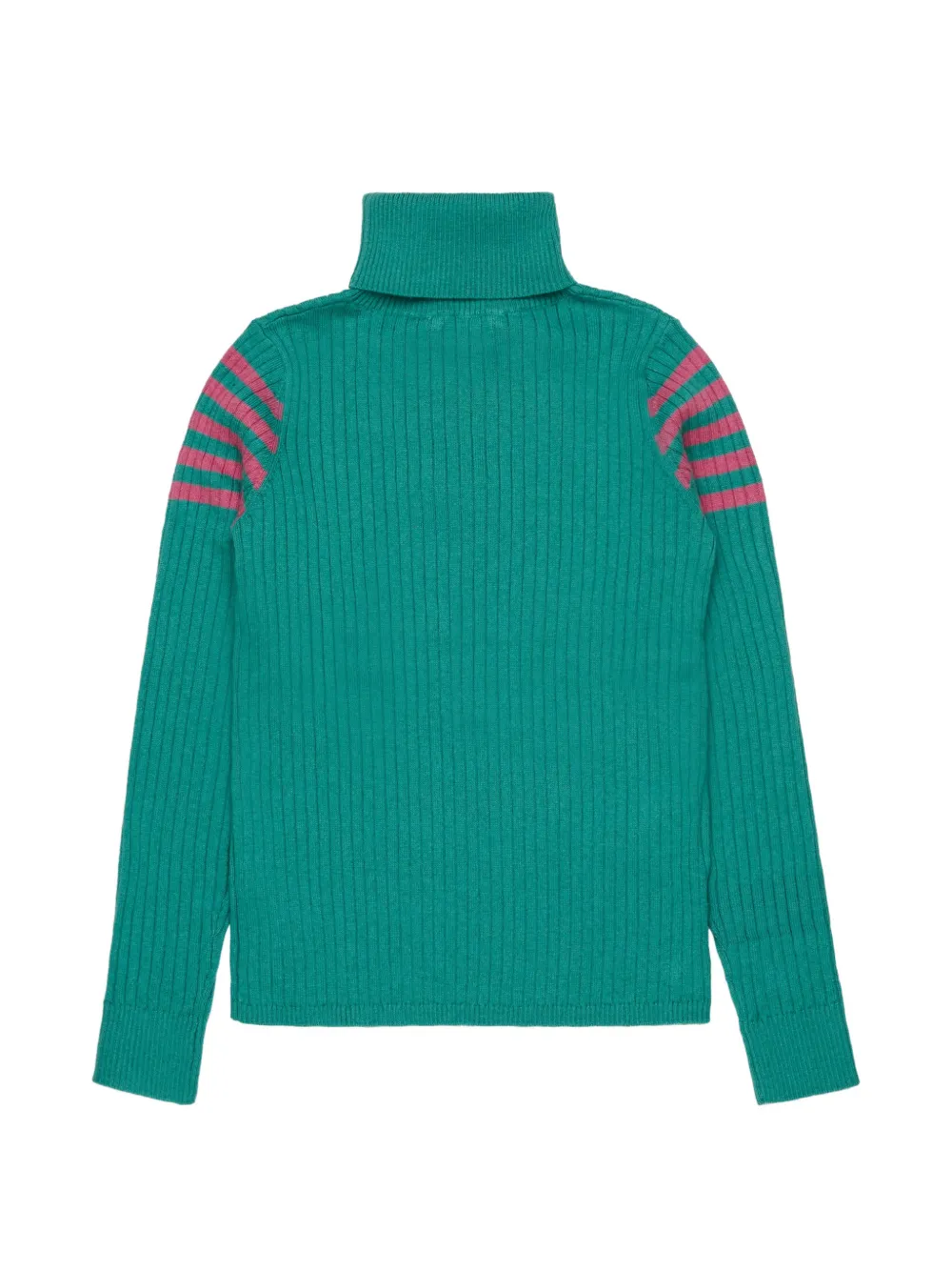 Marni Kids Ribgebreide trui met hartpatroon Groen