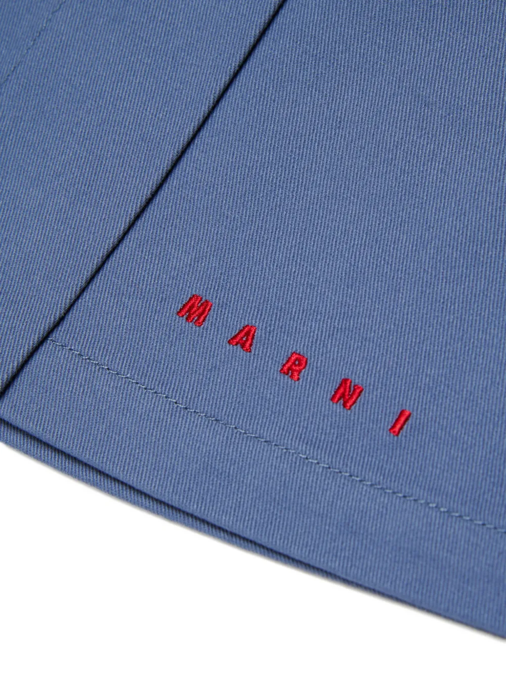 Marni Kids Rok met geborduurd logo en gespdetail Blauw