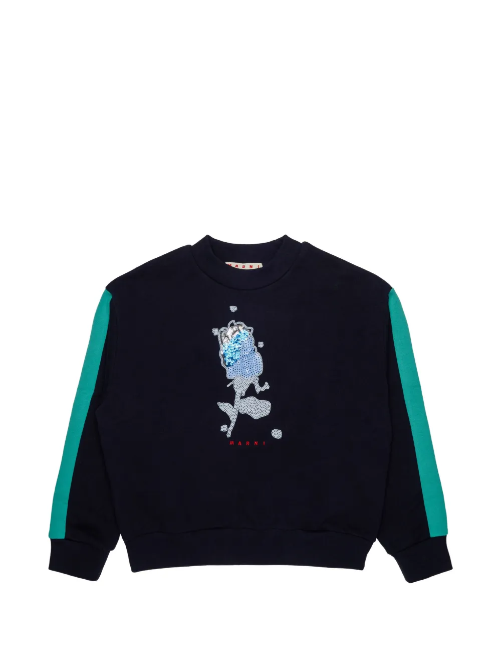 Marni Kids Felpa con paillettes - Blu
