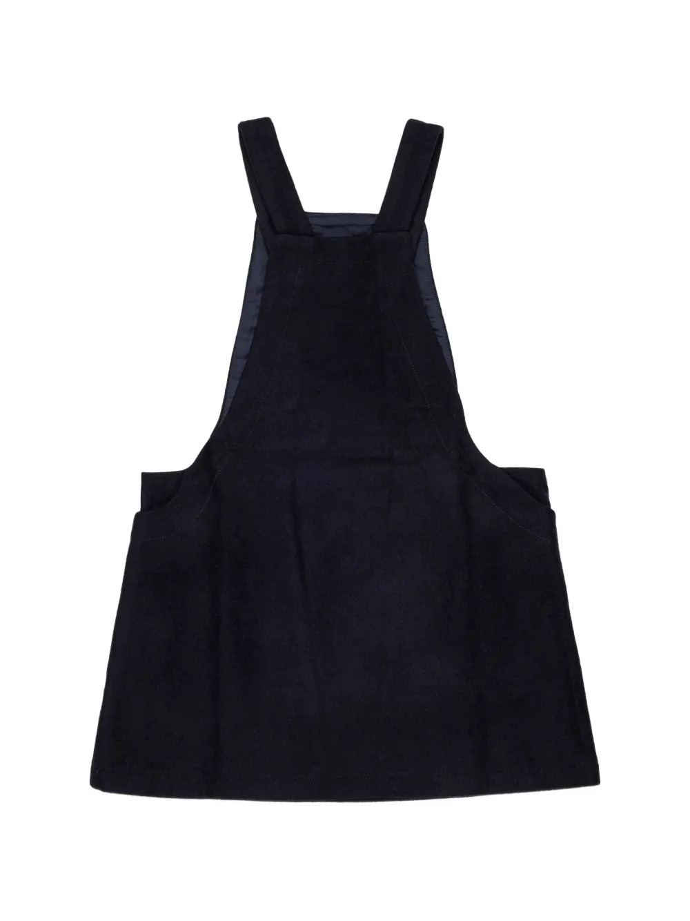Marni Kids Tuinbroekjurk met geborduurd logo Blauw