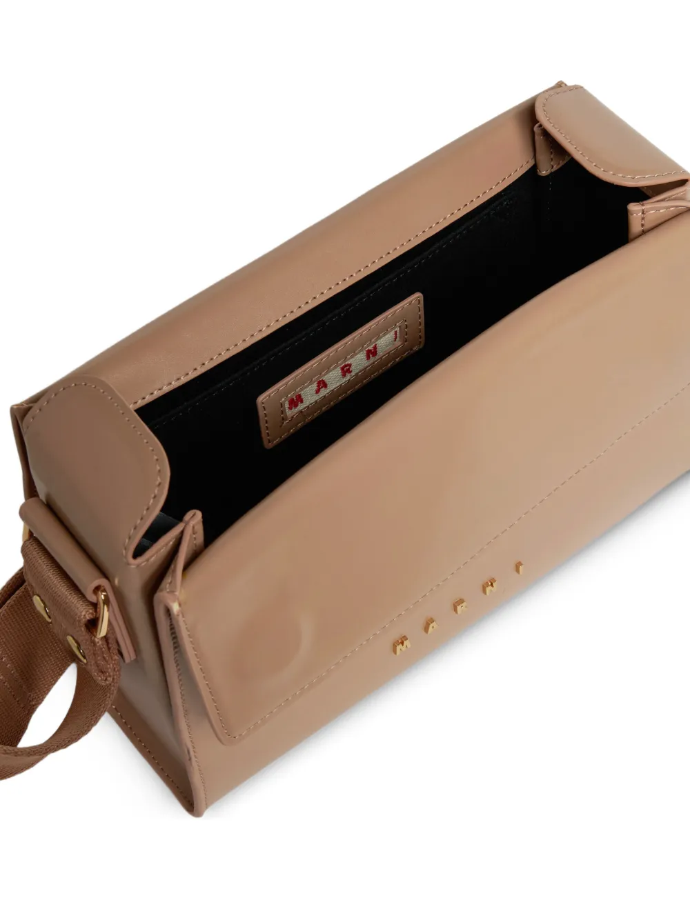 Marni Kids Vivian sherpa schoudertas Beige