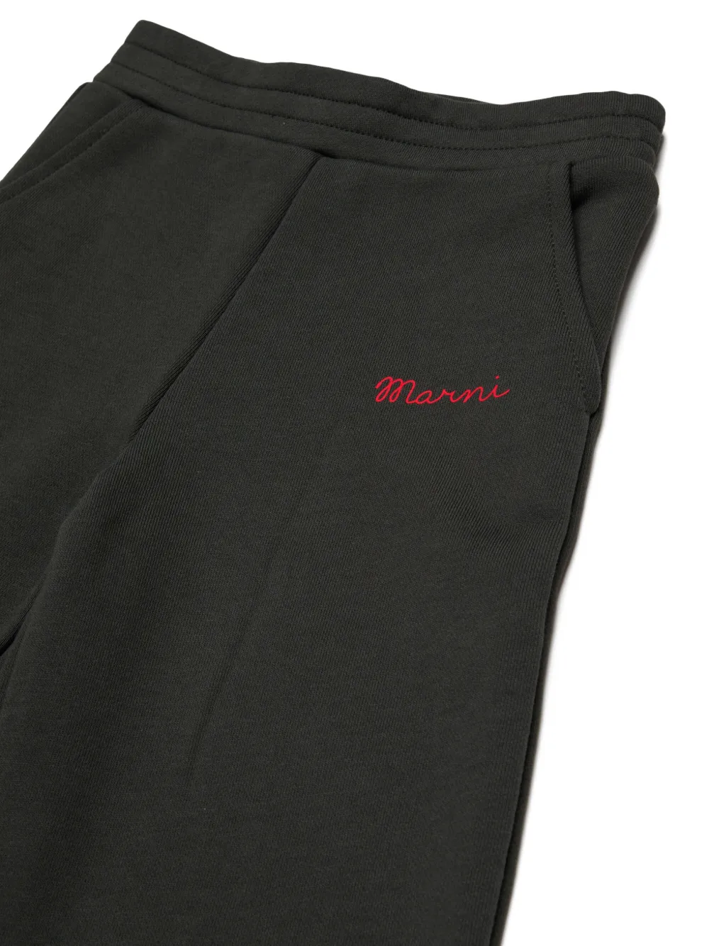 Marni Kids Trainingsbroek met geborduurd logo en ruches Zwart