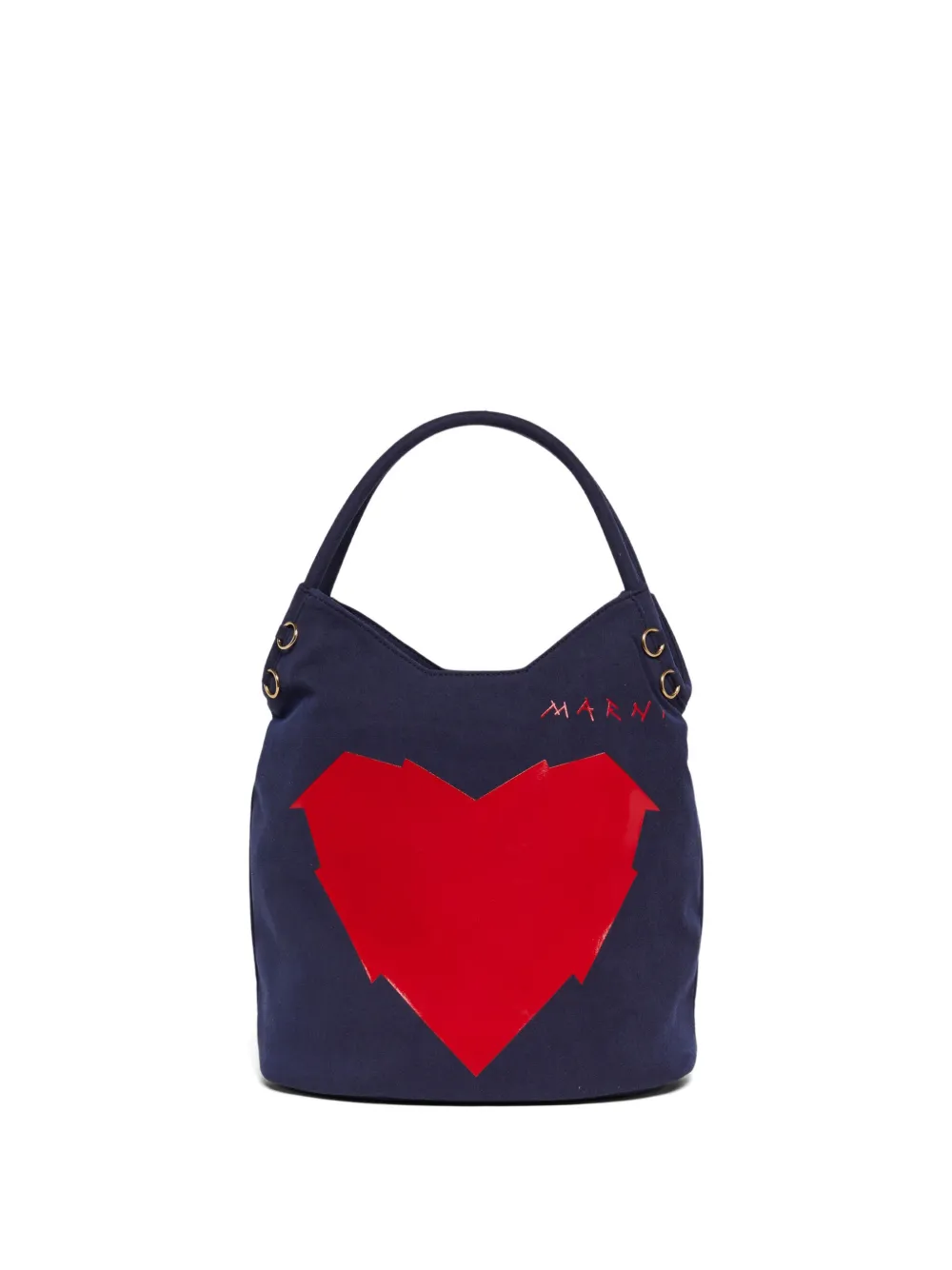 Marni Kids Borsa a spalla con stampa - Blu