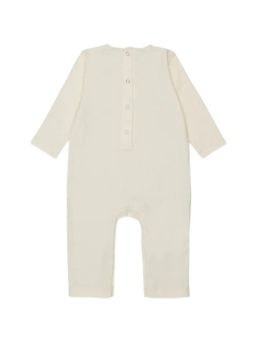 Marni Kids Katoenen romper met ronde hals Beige