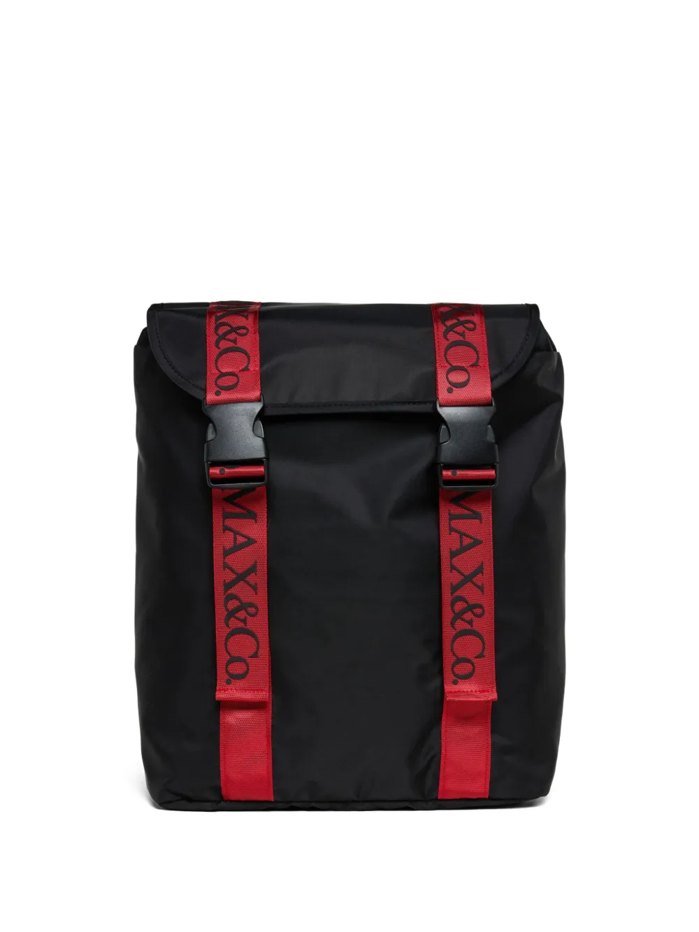 MAX&Co. Kids Rucksack mit Logo-Streifen - Schwarz