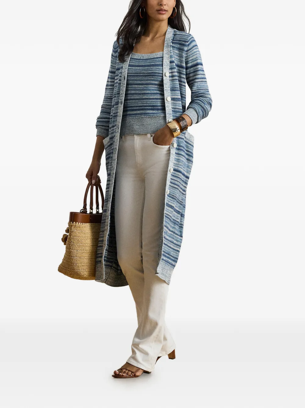 Lauren Ralph Lauren Gestreepte top Blauw