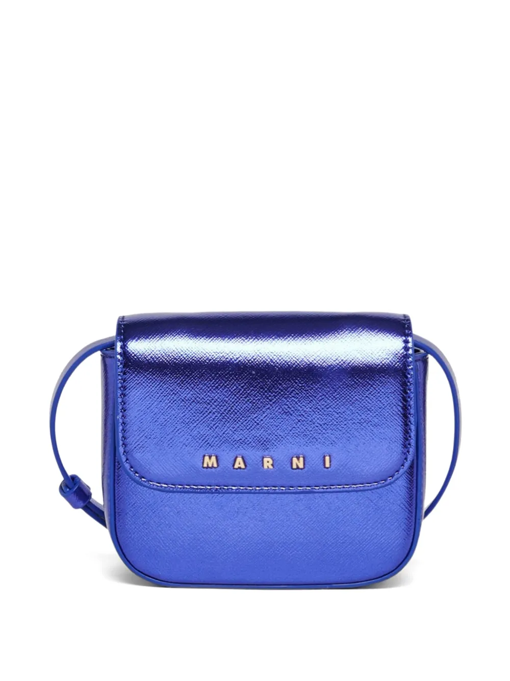 Marni Kids Borsa a spalla Punk con logo - Blu