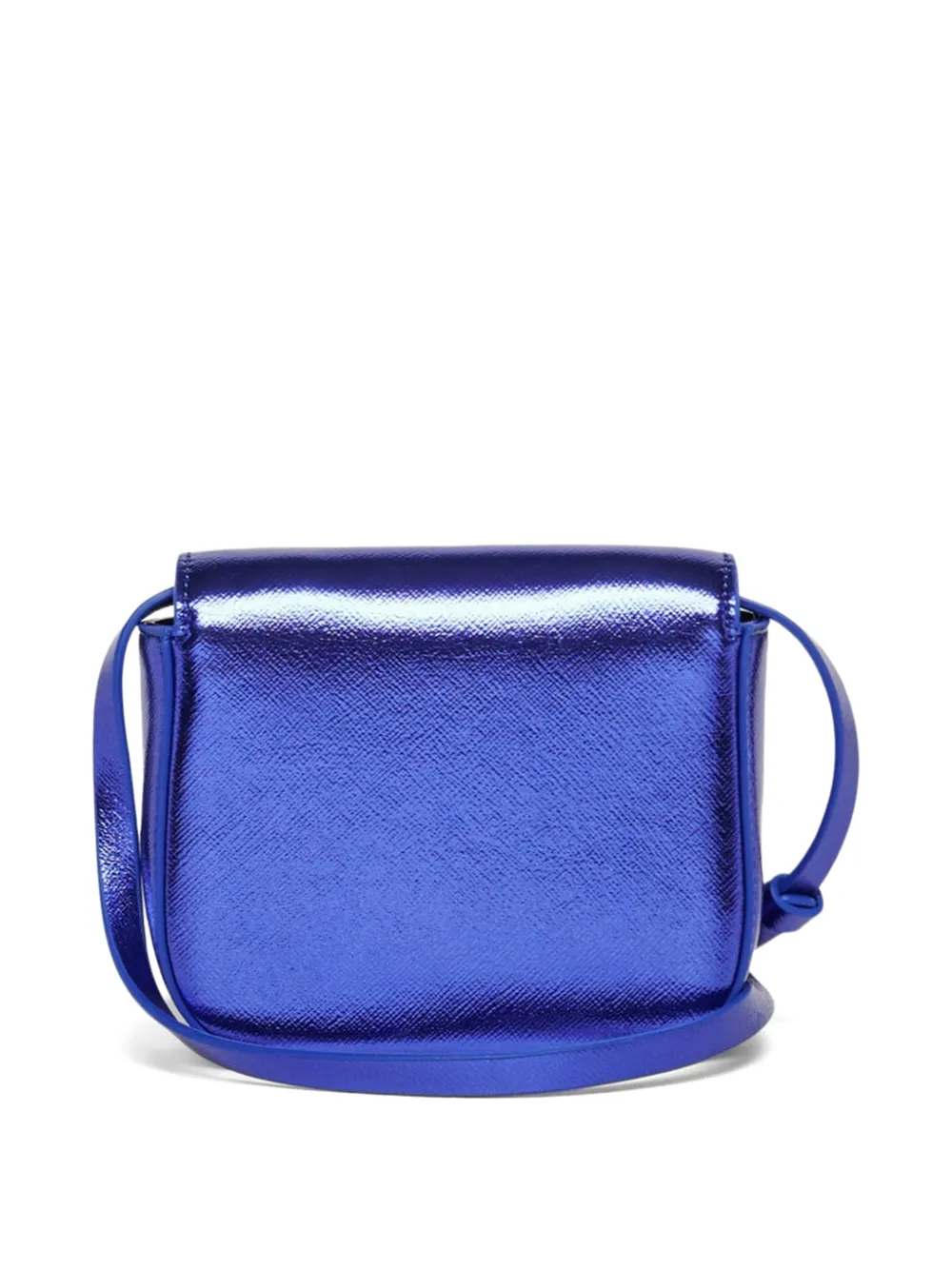 Marni Kids Punk metallic schoudertas met logo Blauw