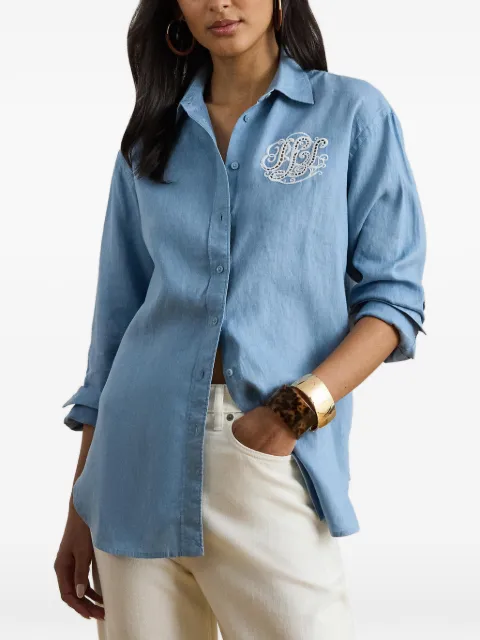 Lauren Ralph Lauren camisa con logo bordado