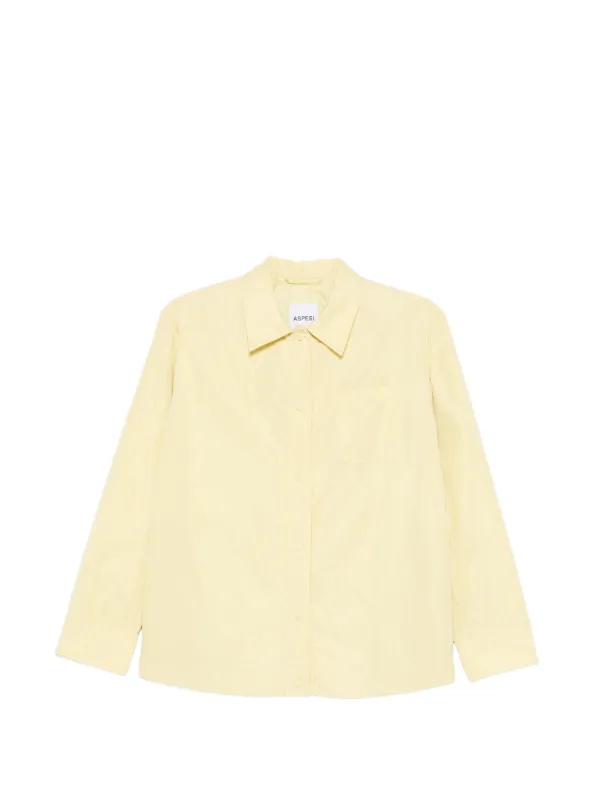 ASPESI Chest-pocket Snap-button Jacket in Yellow