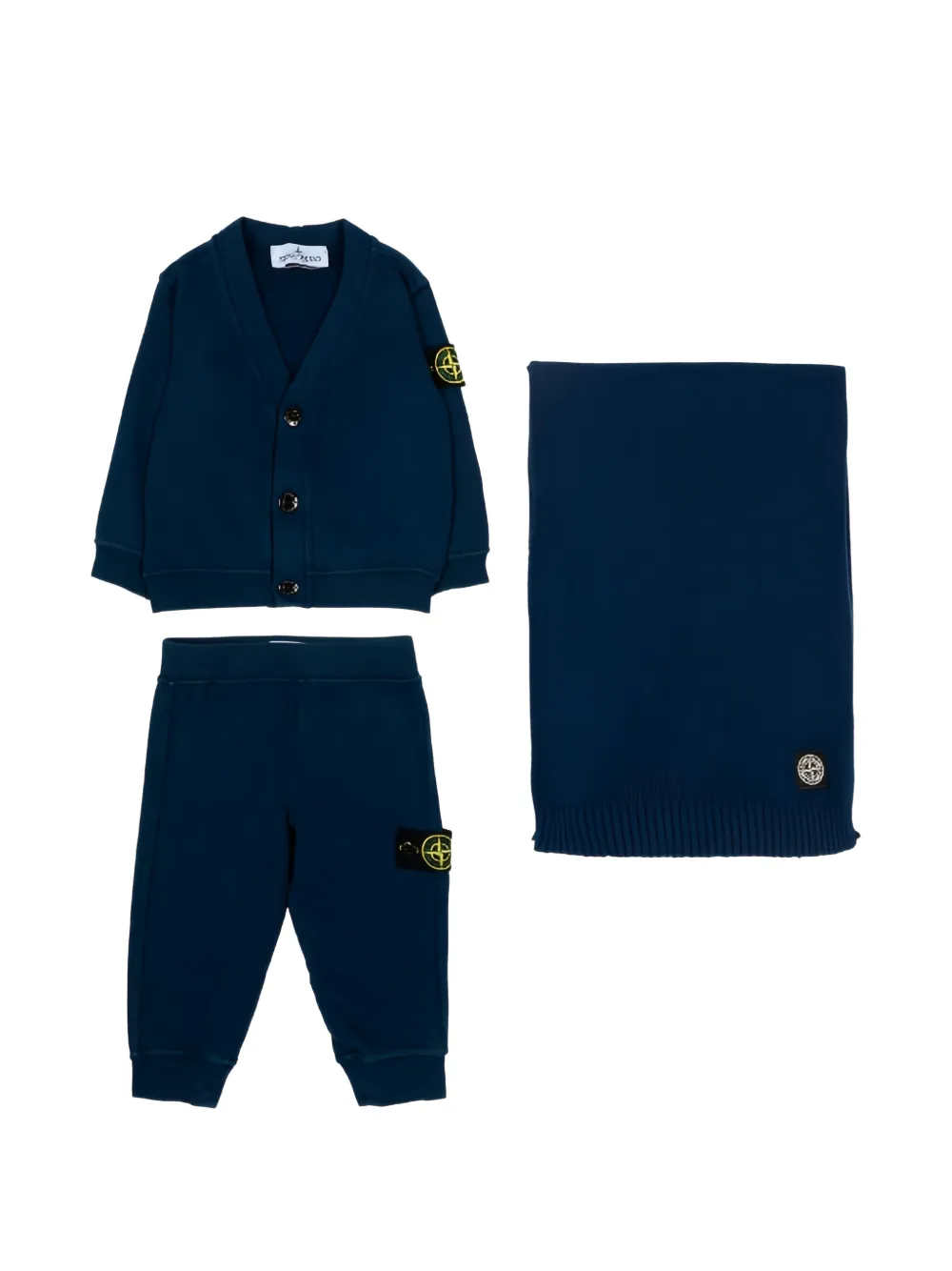 Stone Island Junior Pantaloni sportivi con applicazione - Blu