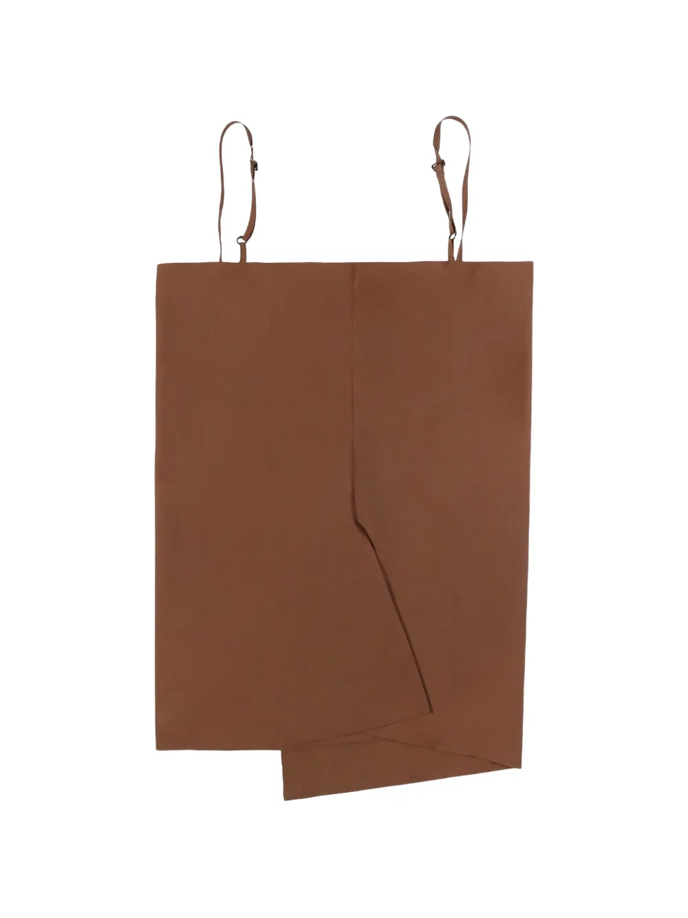 THELATEST Asymmetrische popeline broek Bruin