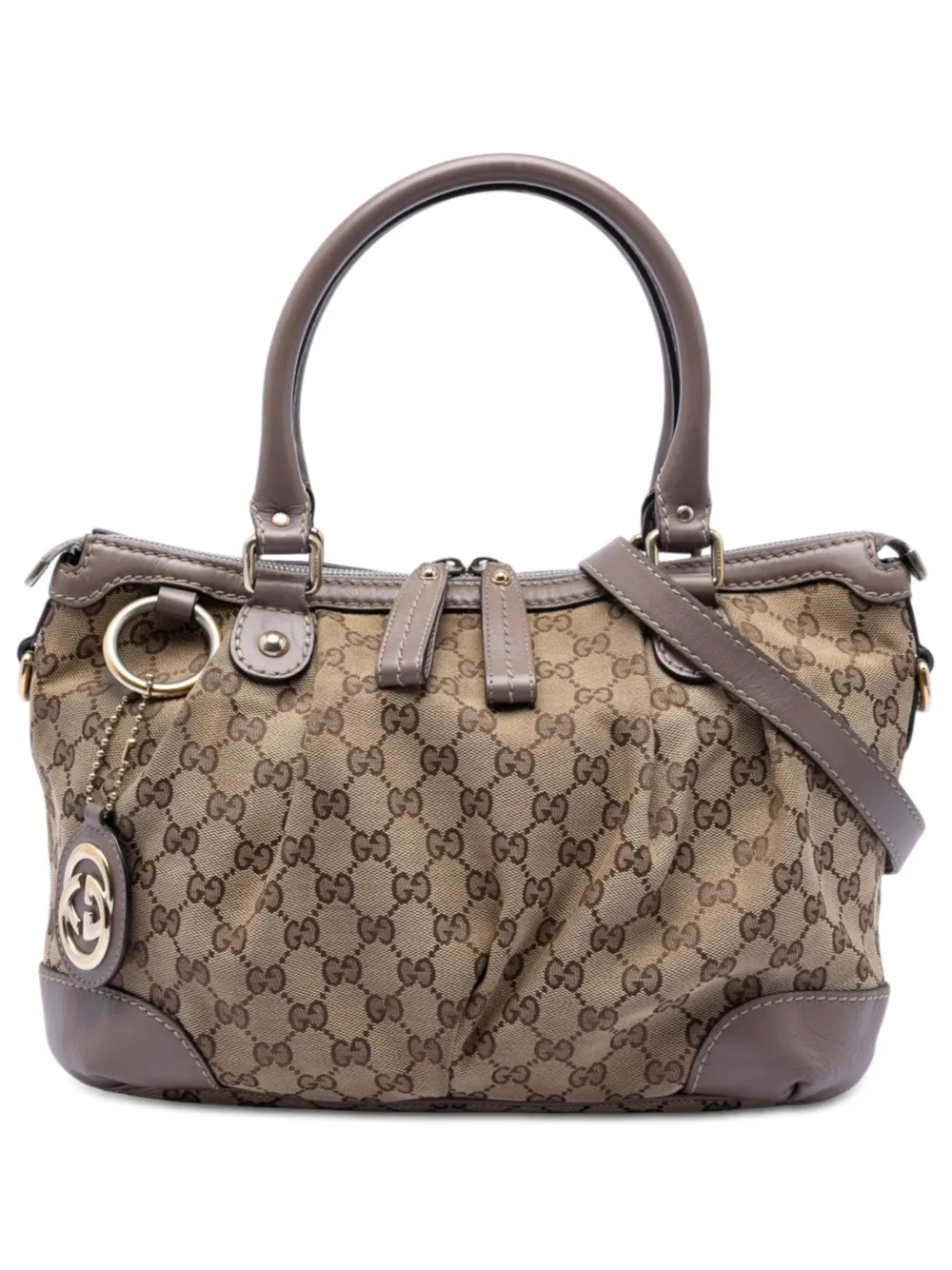 Gucci Pre-Owned 2016-2025 GG Canvas Sukey satchel - Toni neutri