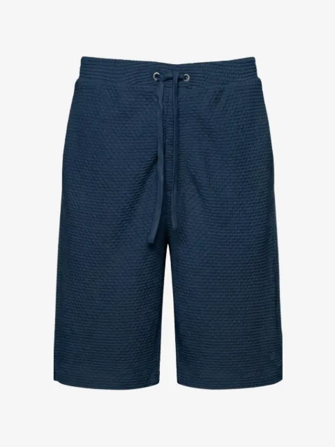 Emporio Armani shorts texturizados con cordones en la pretina