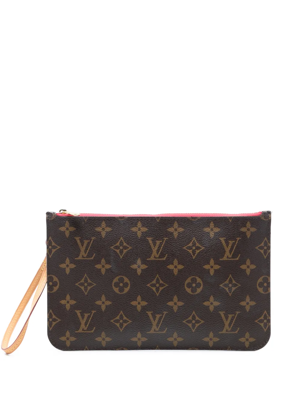Louis Vuitton Pre-Owned 2015 Monogram Neverfull MM pouch - Marrone