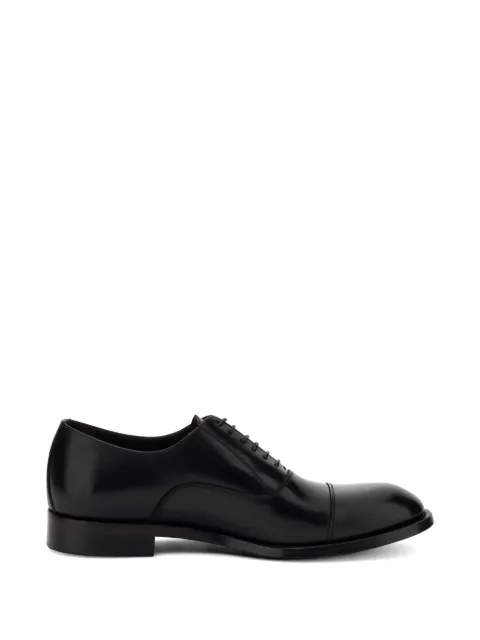 Boggi Milano buffed leather Oxford shoes