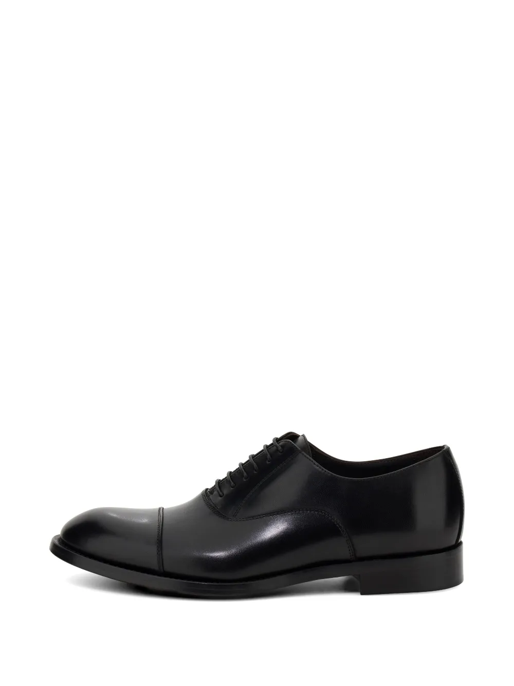Boggi Milano buffed leather Oxford shoes Zwart