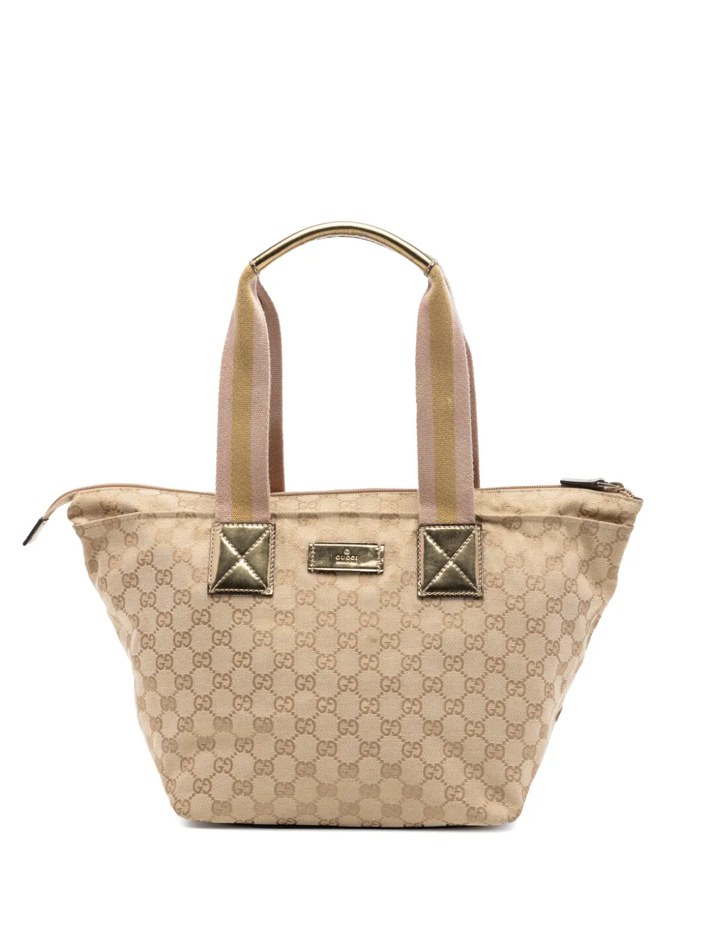 Gucci Pre-Owned 2016-2026 GG Canvas Web tote bag - Toni neutri