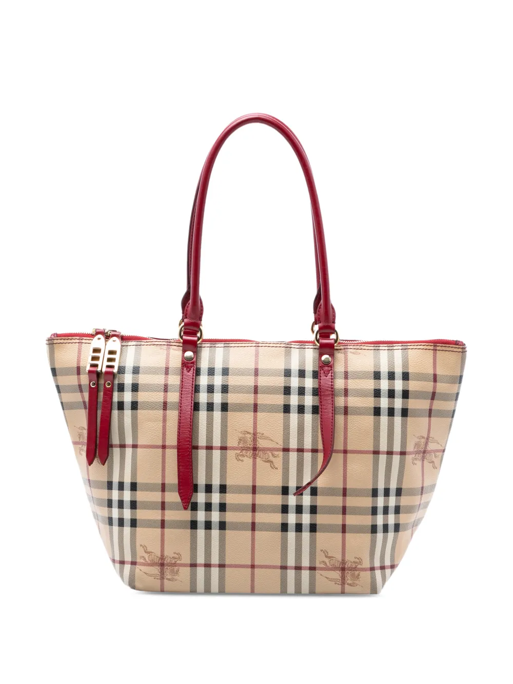 Burberry Pre-Owned 2000-2017 Small Haymarket Check Coated Canvas Salisbury tote bag - Nude