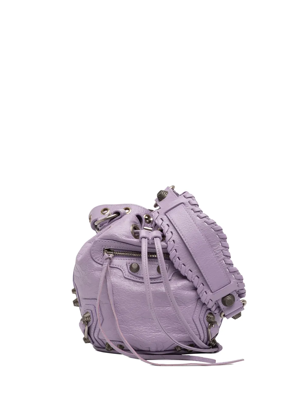 Balenciaga Pre-Owned 2010 Lambskin Le Cagole XS bucket bag - Viola